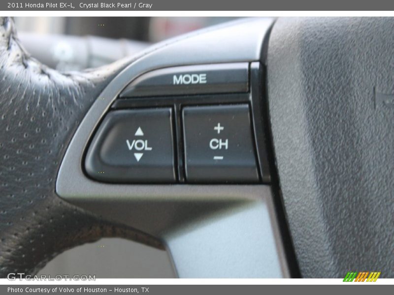 Crystal Black Pearl / Gray 2011 Honda Pilot EX-L
