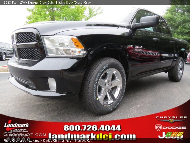 Black / Black/Diesel Gray 2013 Ram 1500 Express Crew Cab