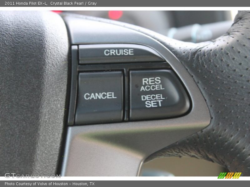 Crystal Black Pearl / Gray 2011 Honda Pilot EX-L