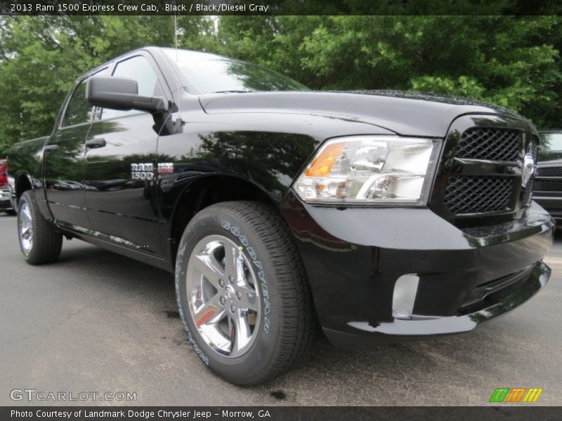 Black / Black/Diesel Gray 2013 Ram 1500 Express Crew Cab