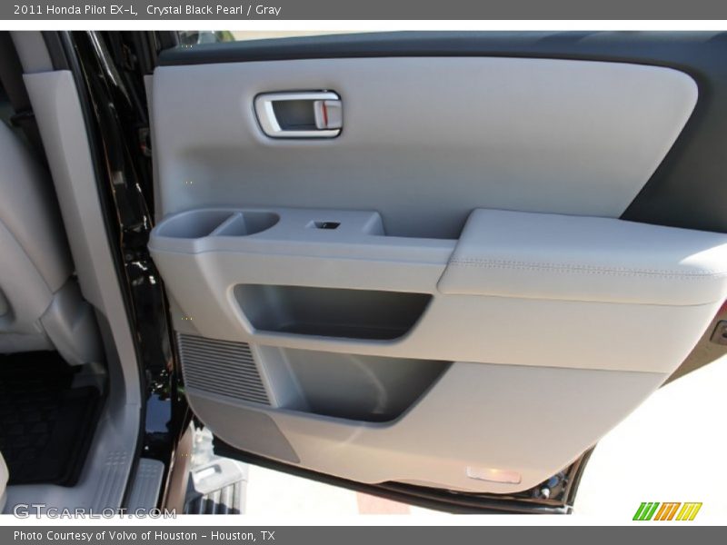 Crystal Black Pearl / Gray 2011 Honda Pilot EX-L