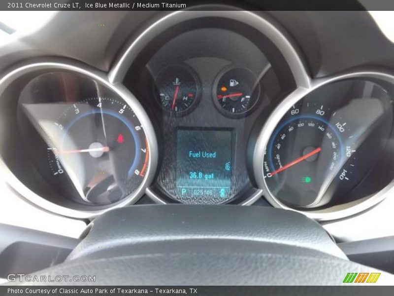 Ice Blue Metallic / Medium Titanium 2011 Chevrolet Cruze LT