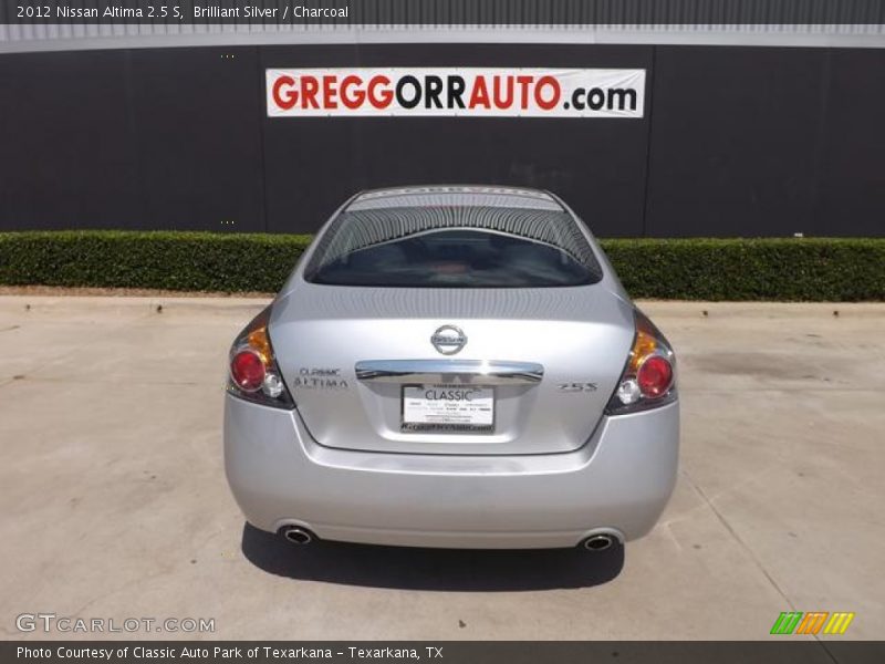 Brilliant Silver / Charcoal 2012 Nissan Altima 2.5 S