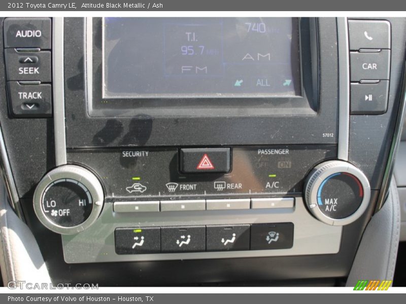 Attitude Black Metallic / Ash 2012 Toyota Camry LE