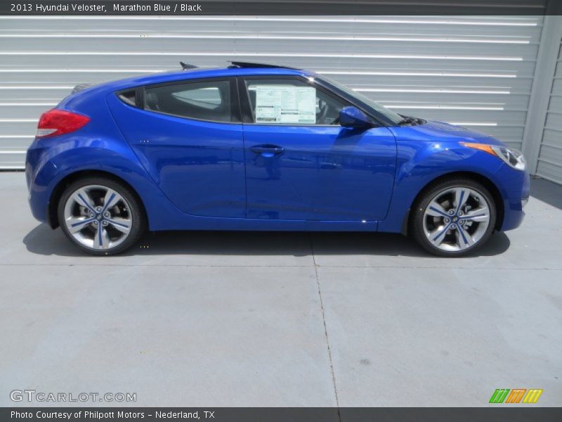 Marathon Blue / Black 2013 Hyundai Veloster