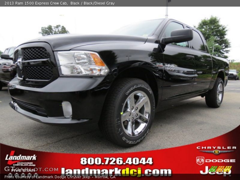 Black / Black/Diesel Gray 2013 Ram 1500 Express Crew Cab