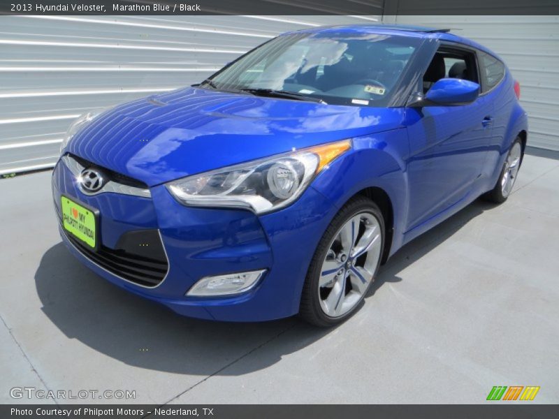 Marathon Blue / Black 2013 Hyundai Veloster