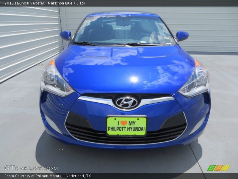 Marathon Blue / Black 2013 Hyundai Veloster