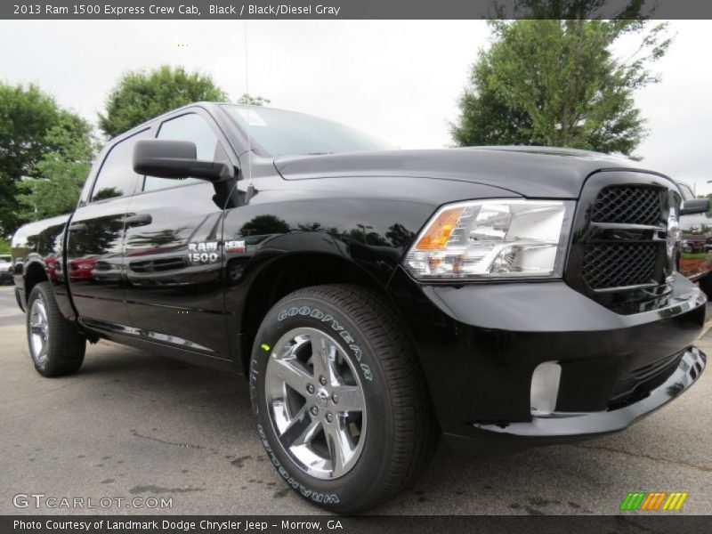 Black / Black/Diesel Gray 2013 Ram 1500 Express Crew Cab