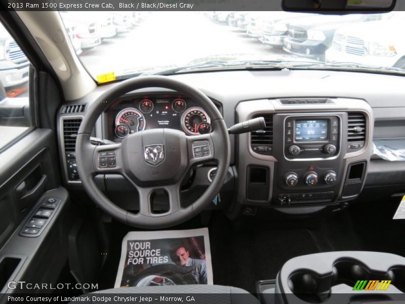 Black / Black/Diesel Gray 2013 Ram 1500 Express Crew Cab