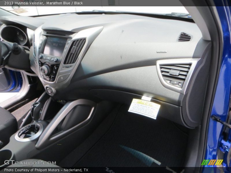 Marathon Blue / Black 2013 Hyundai Veloster