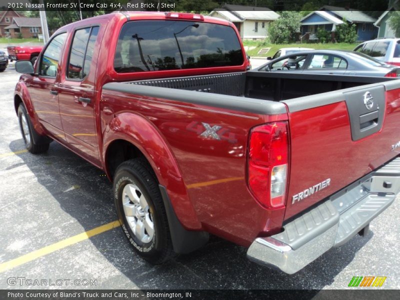 Red Brick / Steel 2012 Nissan Frontier SV Crew Cab 4x4