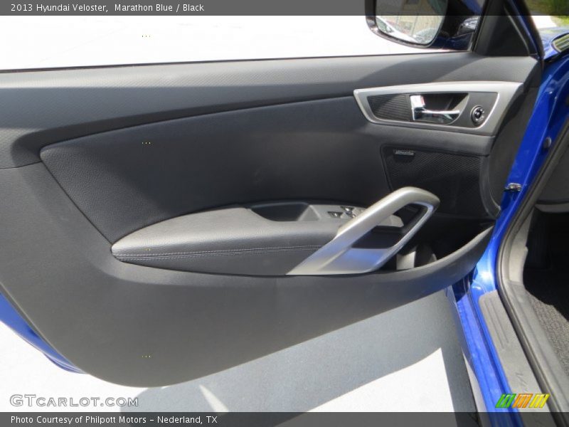 Marathon Blue / Black 2013 Hyundai Veloster