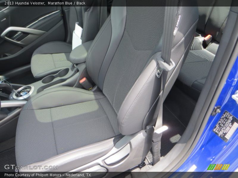 Marathon Blue / Black 2013 Hyundai Veloster