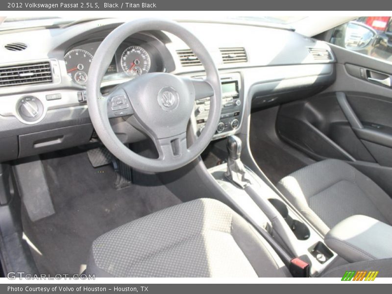 Black / Titan Black 2012 Volkswagen Passat 2.5L S