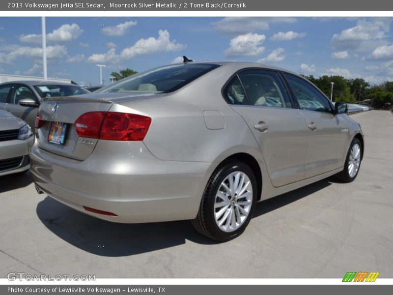 Moonrock Silver Metallic / 2 Tone Black/Cornsilk 2013 Volkswagen Jetta SEL Sedan