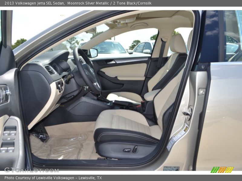 Moonrock Silver Metallic / 2 Tone Black/Cornsilk 2013 Volkswagen Jetta SEL Sedan