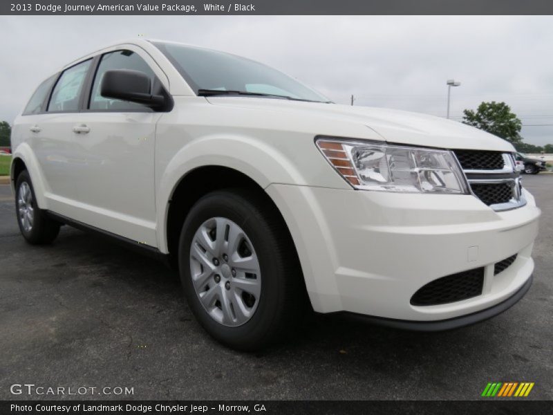White / Black 2013 Dodge Journey American Value Package