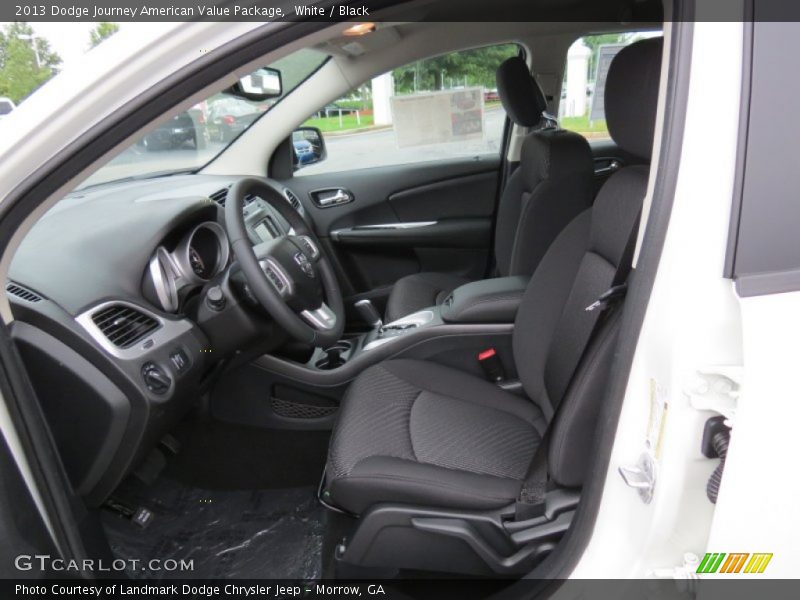 White / Black 2013 Dodge Journey American Value Package