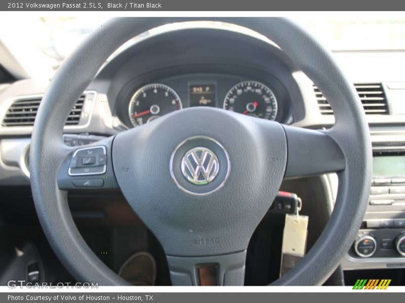 Black / Titan Black 2012 Volkswagen Passat 2.5L S