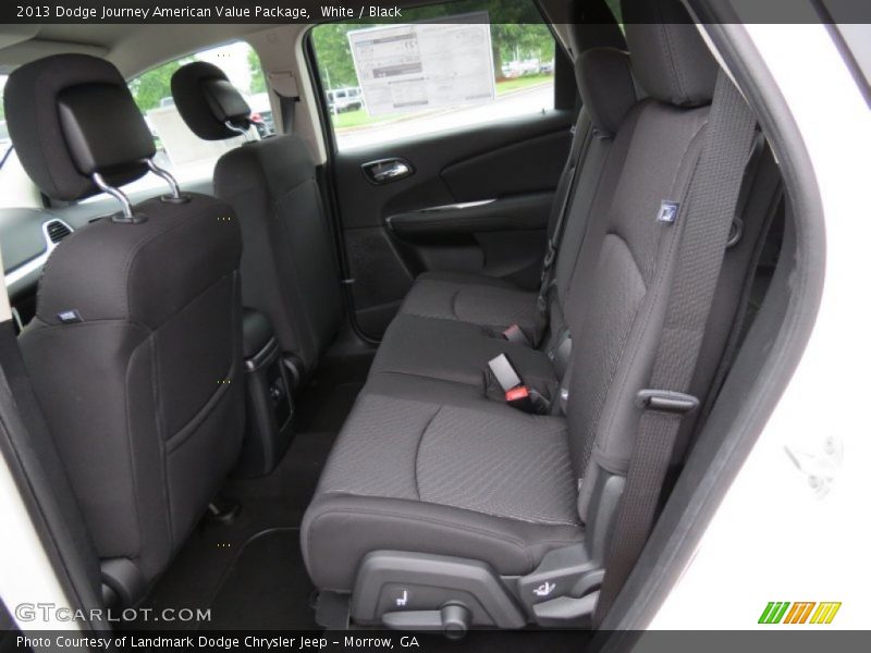 White / Black 2013 Dodge Journey American Value Package