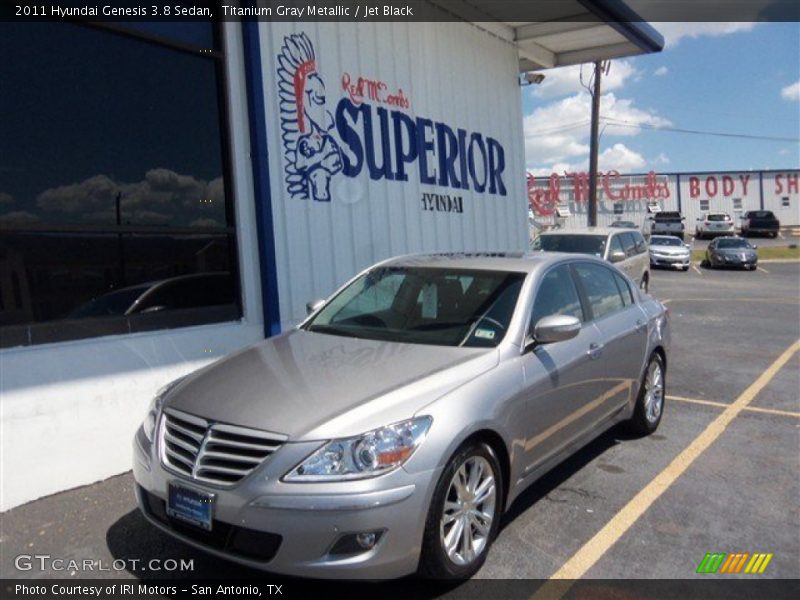 Titanium Gray Metallic / Jet Black 2011 Hyundai Genesis 3.8 Sedan