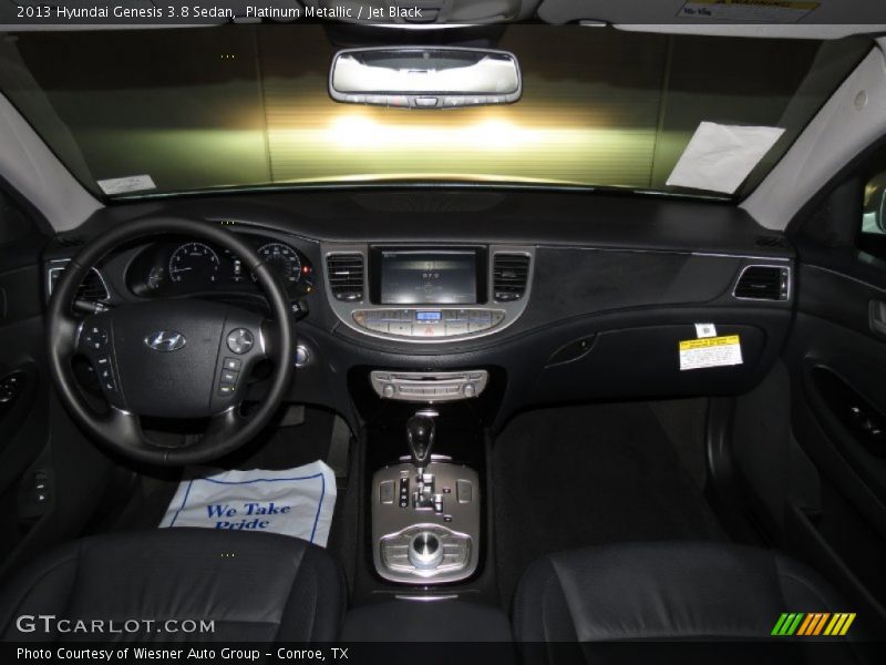 Platinum Metallic / Jet Black 2013 Hyundai Genesis 3.8 Sedan
