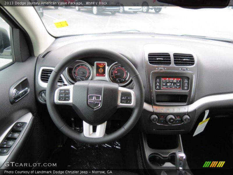 White / Black 2013 Dodge Journey American Value Package