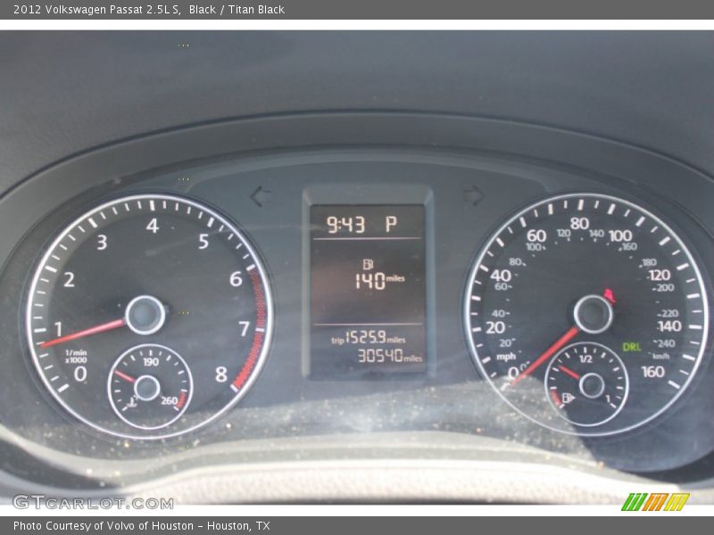 Black / Titan Black 2012 Volkswagen Passat 2.5L S