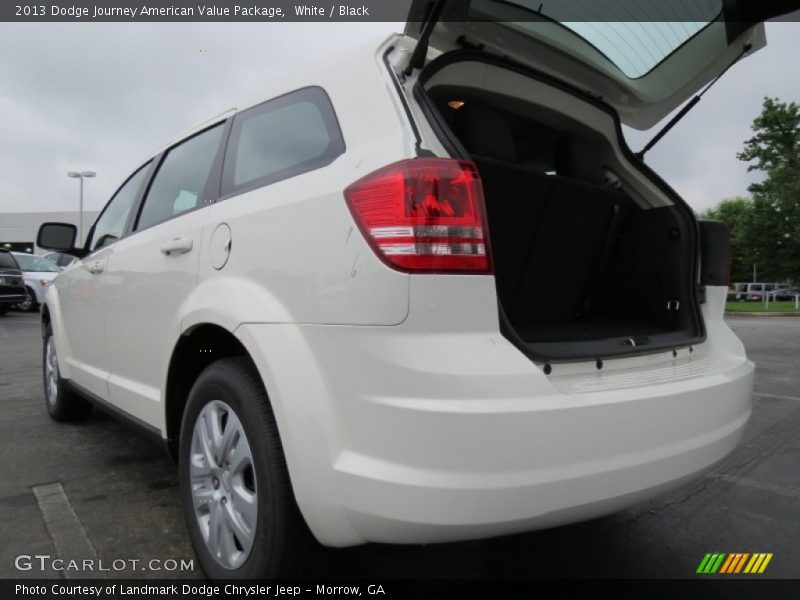 White / Black 2013 Dodge Journey American Value Package