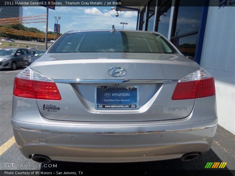 Titanium Gray Metallic / Jet Black 2011 Hyundai Genesis 3.8 Sedan