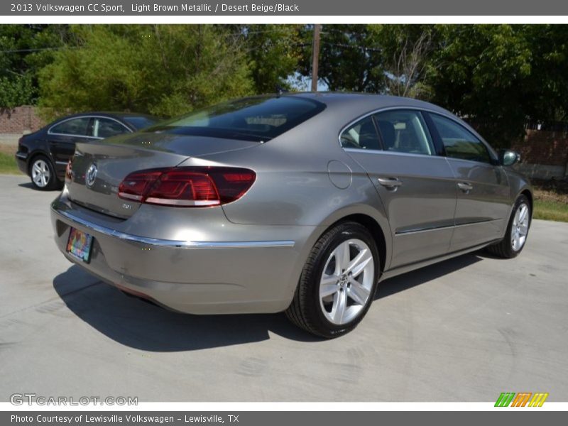 Light Brown Metallic / Desert Beige/Black 2013 Volkswagen CC Sport