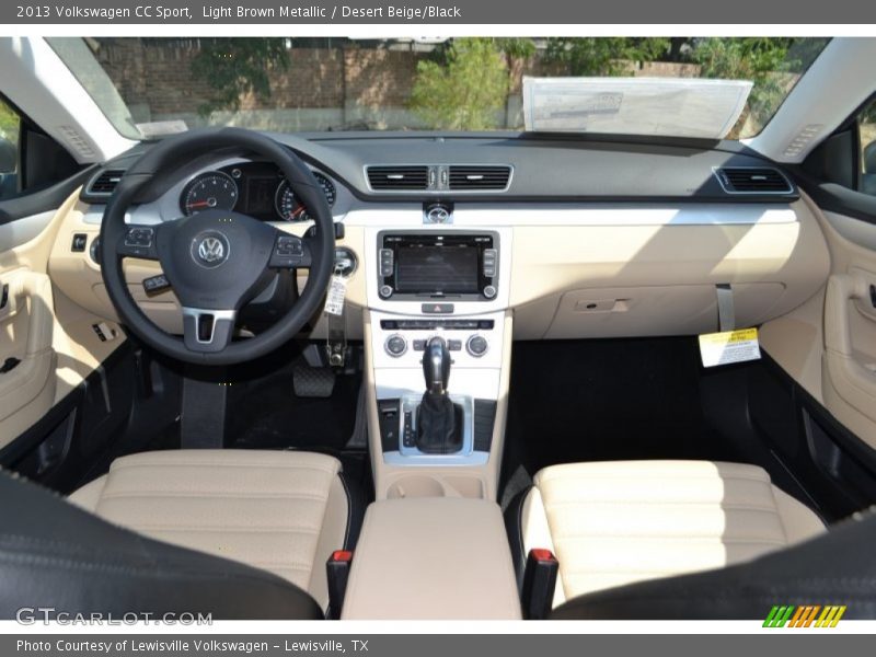 Light Brown Metallic / Desert Beige/Black 2013 Volkswagen CC Sport