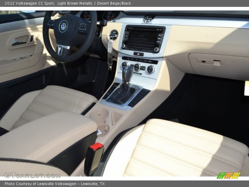Light Brown Metallic / Desert Beige/Black 2013 Volkswagen CC Sport