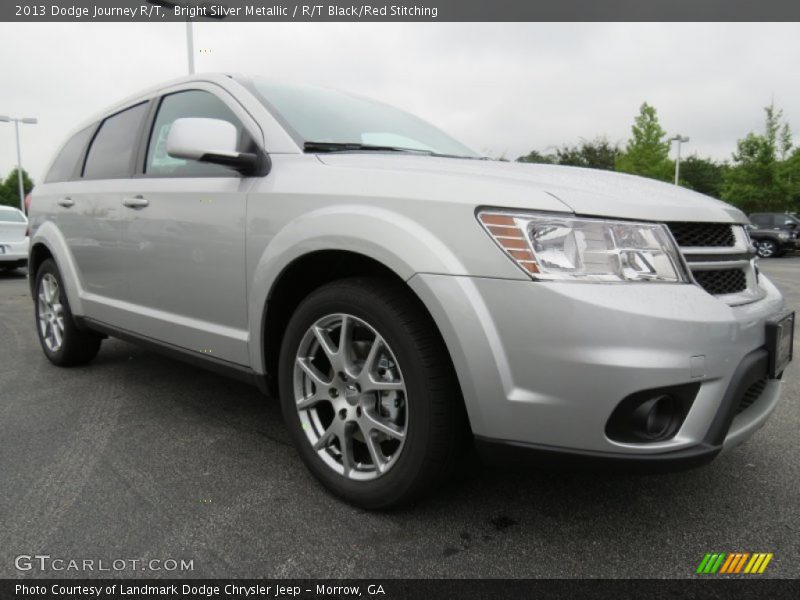 Bright Silver Metallic / R/T Black/Red Stitching 2013 Dodge Journey R/T