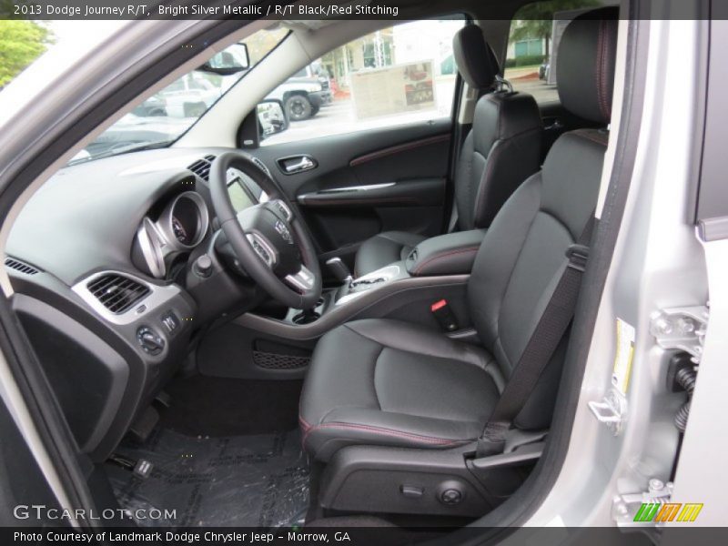 Bright Silver Metallic / R/T Black/Red Stitching 2013 Dodge Journey R/T
