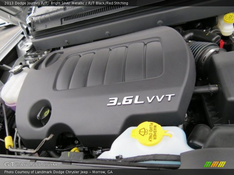 Bright Silver Metallic / R/T Black/Red Stitching 2013 Dodge Journey R/T