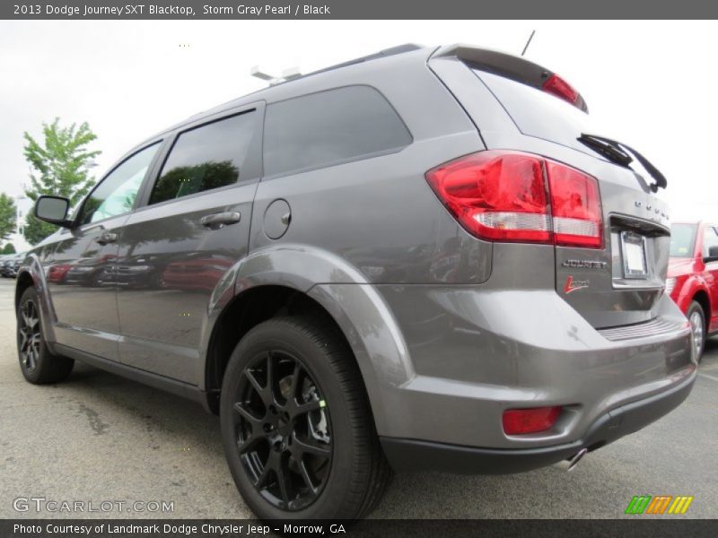 Storm Gray Pearl / Black 2013 Dodge Journey SXT Blacktop