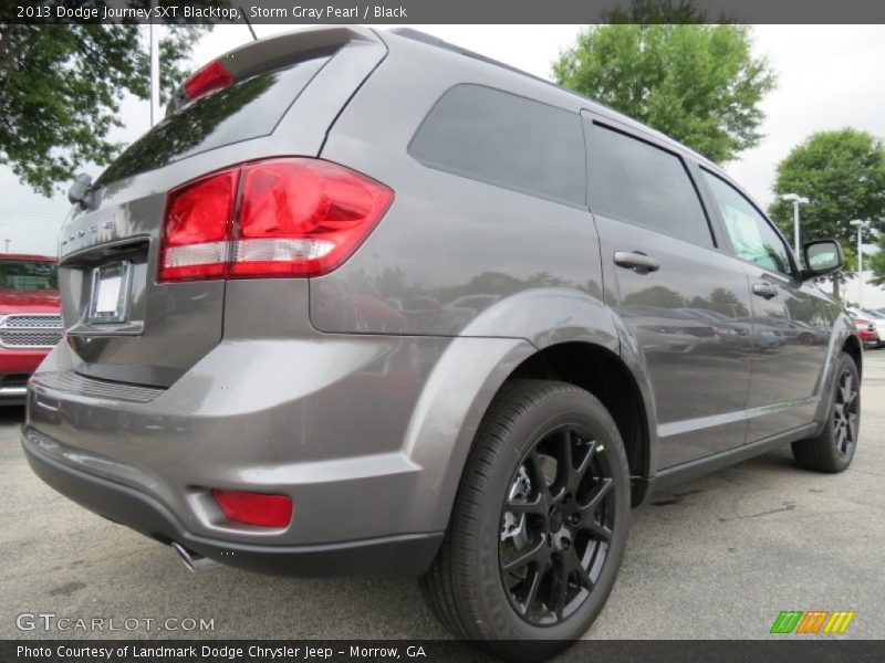 Storm Gray Pearl / Black 2013 Dodge Journey SXT Blacktop