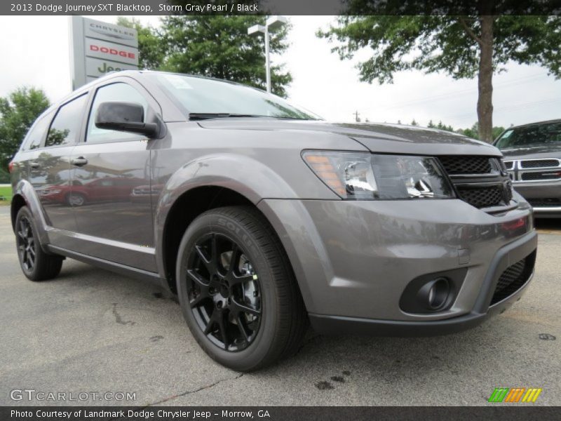 Storm Gray Pearl / Black 2013 Dodge Journey SXT Blacktop