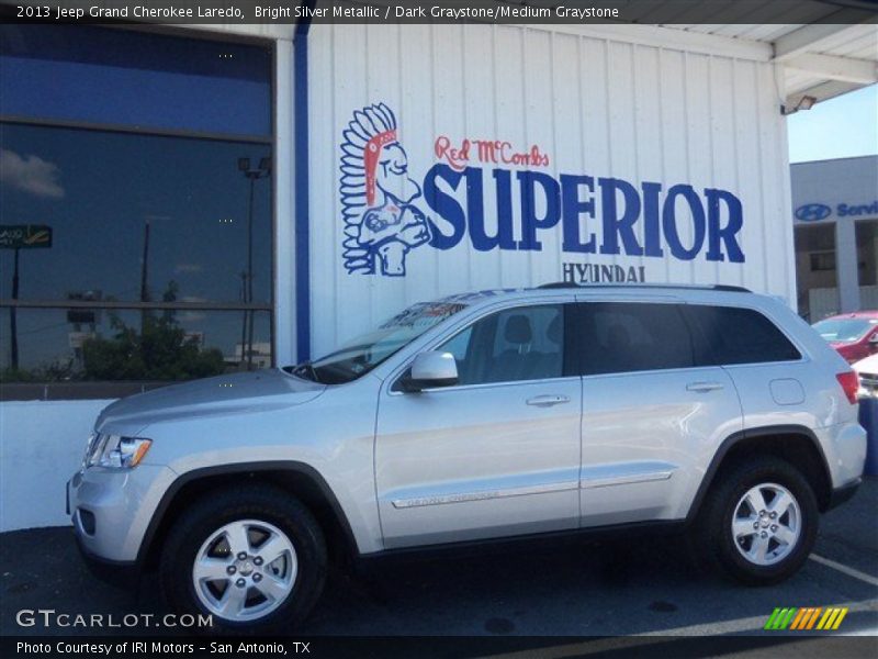 Bright Silver Metallic / Dark Graystone/Medium Graystone 2013 Jeep Grand Cherokee Laredo