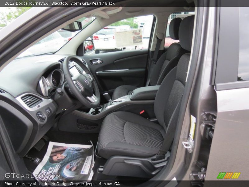 Storm Gray Pearl / Black 2013 Dodge Journey SXT Blacktop