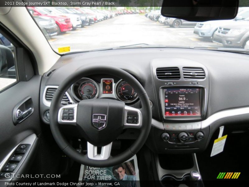Storm Gray Pearl / Black 2013 Dodge Journey SXT Blacktop