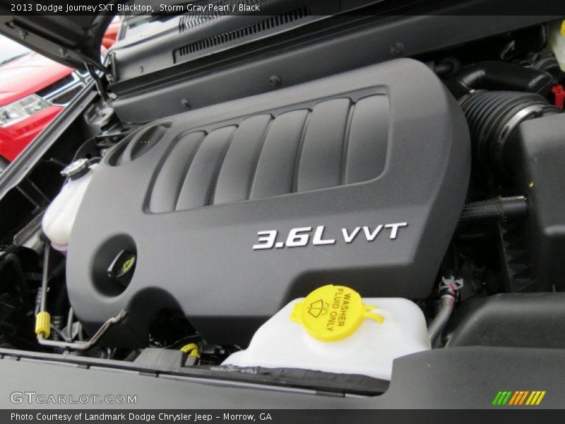 Storm Gray Pearl / Black 2013 Dodge Journey SXT Blacktop