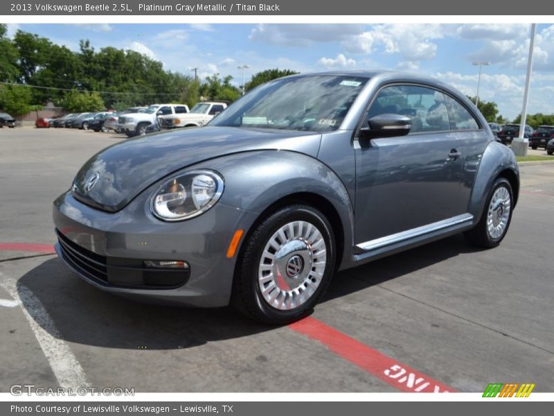 Platinum Gray Metallic / Titan Black 2013 Volkswagen Beetle 2.5L