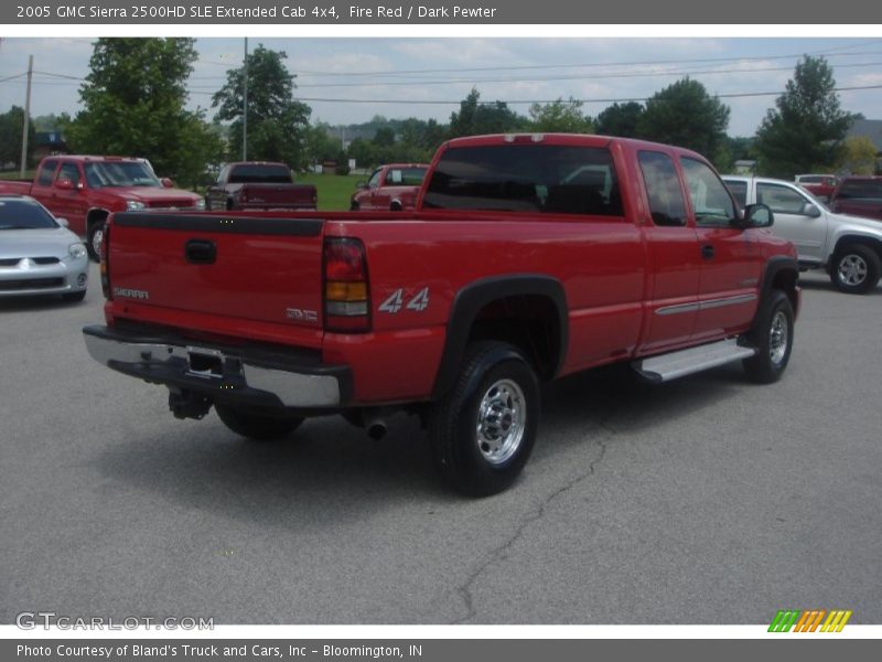 Fire Red / Dark Pewter 2005 GMC Sierra 2500HD SLE Extended Cab 4x4