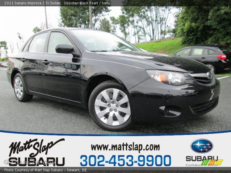 Obsidian Black Pearl / Ivory 2011 Subaru Impreza 2.5i Sedan