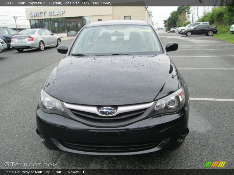 Obsidian Black Pearl / Ivory 2011 Subaru Impreza 2.5i Sedan