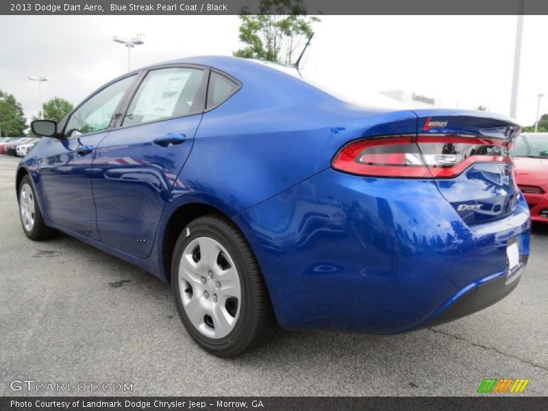 Blue Streak Pearl Coat / Black 2013 Dodge Dart Aero