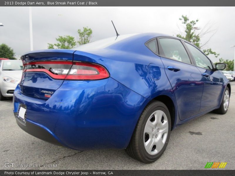 Blue Streak Pearl Coat / Black 2013 Dodge Dart Aero
